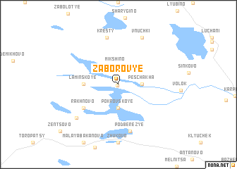 map of Zaborov\