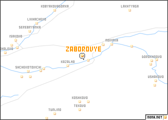 map of Zaborov\