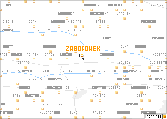 map of Zaborówek