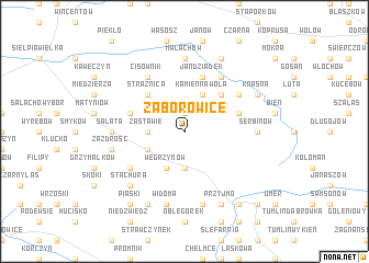 map of Zaborowice