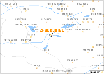 map of Zaborowiec