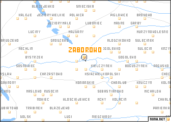 map of Zaborowo