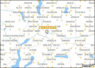 map of Zaborowo