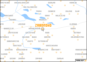 map of Zaborowo