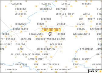 map of Zaborowo