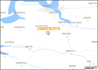 map of Zaborozh\