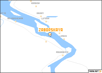 map of Zaborskaya