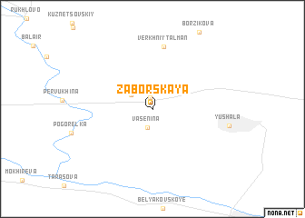 map of Zaborskaya