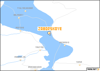 map of Zaborskoye