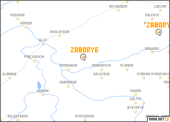 map of Zaborʼye