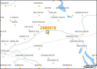 map of Zaborʼye