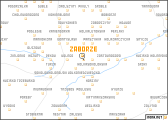 map of Zaborze