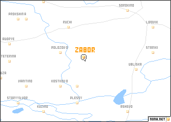 map of Zabor