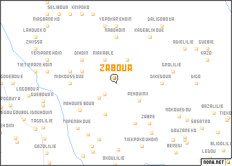 map of Zaboua