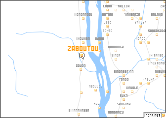 map of Zaboutou