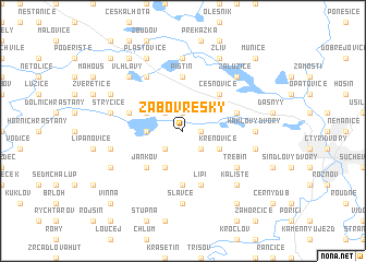 map of Žabovřesky