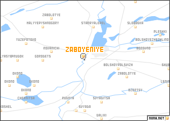 map of Zaboyeniye