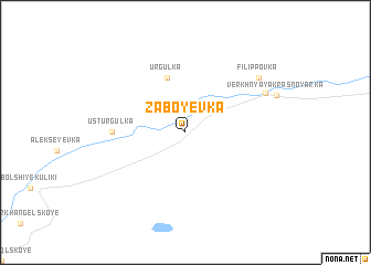 map of Zaboyevka