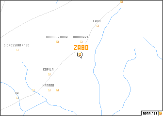map of Zabo