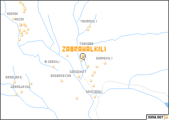 map of Zabrawāl Kili