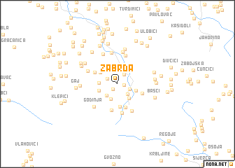 map of Zabrda