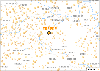 map of Zabrđe