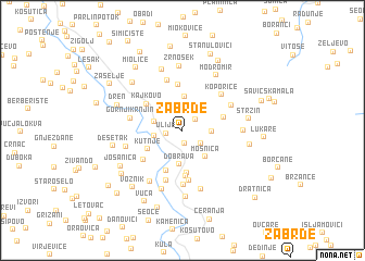 map of Zabrđe