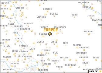 map of Zabrđe