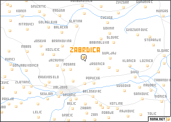 map of Zabrdica