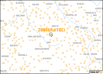 map of Zabrdnji Toci