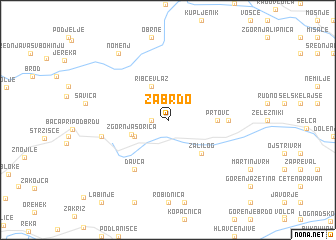 map of Zabrdo