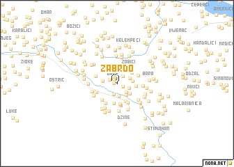 map of Zabrdo