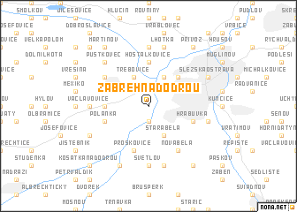 map of Zábřeh nad Odrou