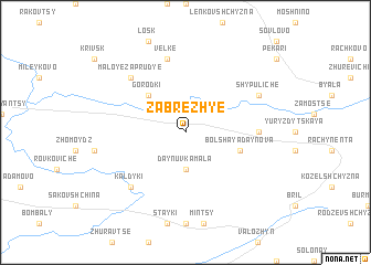 map of Zabrezhʼye