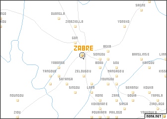 map of Zabré