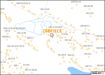 map of Zabrišće