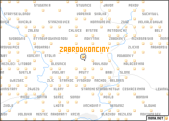 map of Zábrod Končiny