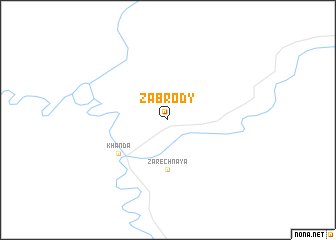 map of Zabrody