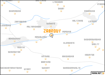 map of Zabrody