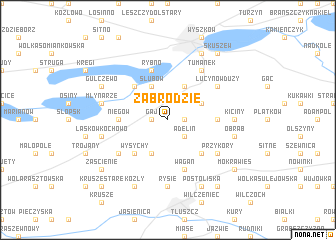 map of Zabrodzie