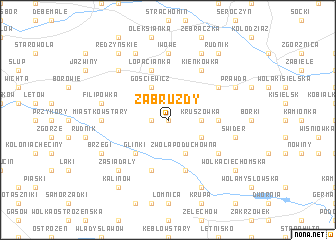 map of Zabruzdy