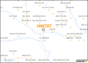map of Zabrzeź