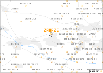 map of Zabrze