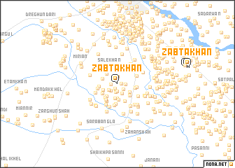 map of Zābta Khān