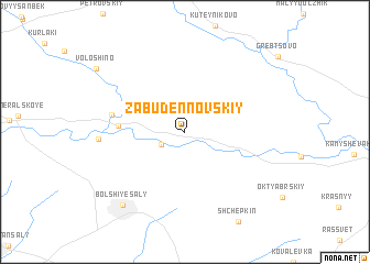 map of Zabudënnovskiy