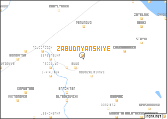 map of Zabudnyanskiye