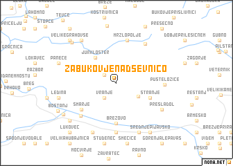 map of Zabukovje nad Sevnico