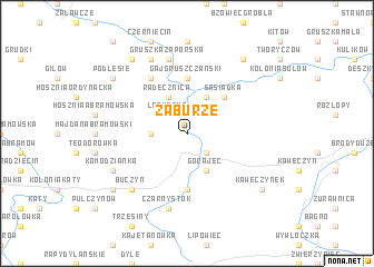 map of Zaburze