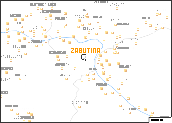 map of Zabutina