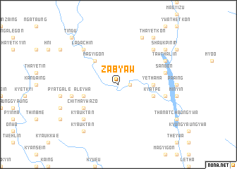 map of Zabyaw